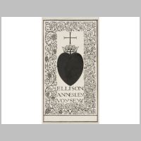 Photo collections.vam.ac.uk, Design for a bookplate decorated with a central sacred heart, 1908.jpg